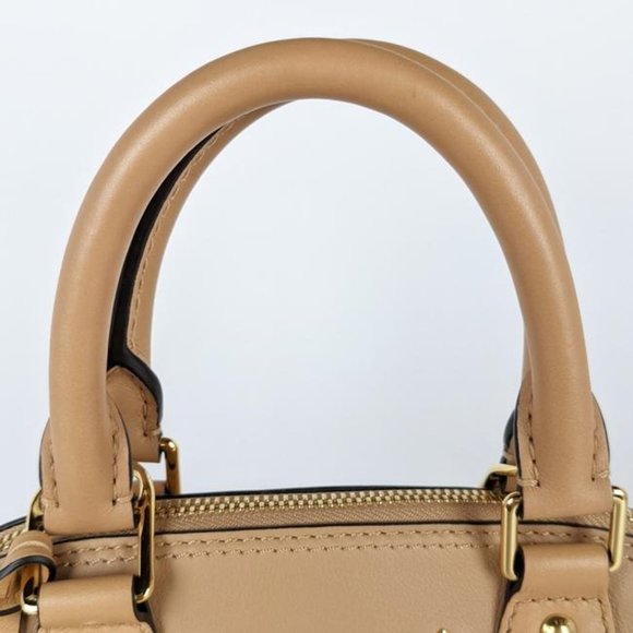 SOLD Louis Vuitton Alma Metal Monogram Bb Brown Camel Leather Satchel - Picture 5 of 9